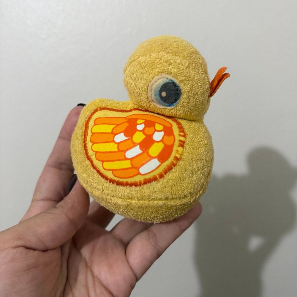 Vintage Playskool Tub Pets Duck Baby's First Water Toy plush 1979